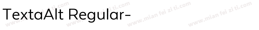 TextaAlt Regular字体转换